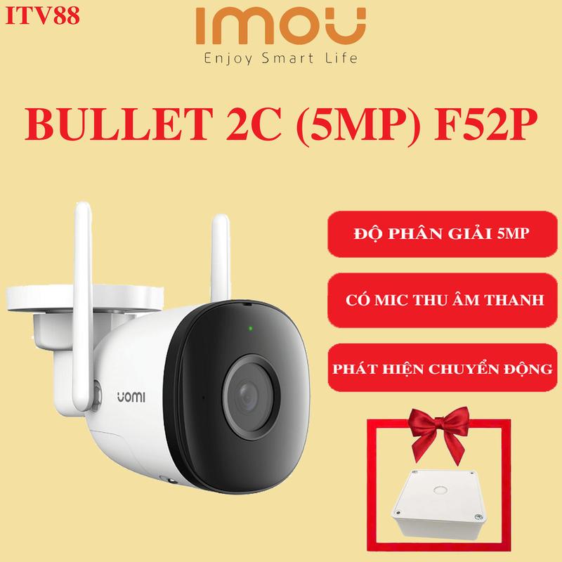 CAMERA IMOU NGOÀI TRỜI BULLET 2E F52P-5MP và F32P-3MP I Có MIC I Phát hiện chuyển động I Bảo hành 2 năm