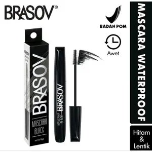 MASCARA BLACK BRASOV 8 GR  WATERPROOF BPOM ORIGINAL