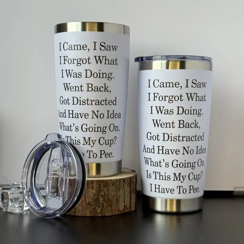 20oz Stainless Steel Tumbler with Lid, 1 Count Reusable Car Cup for Hot & Cold Beverages, Perfect Birthday & Holiday Gift 7