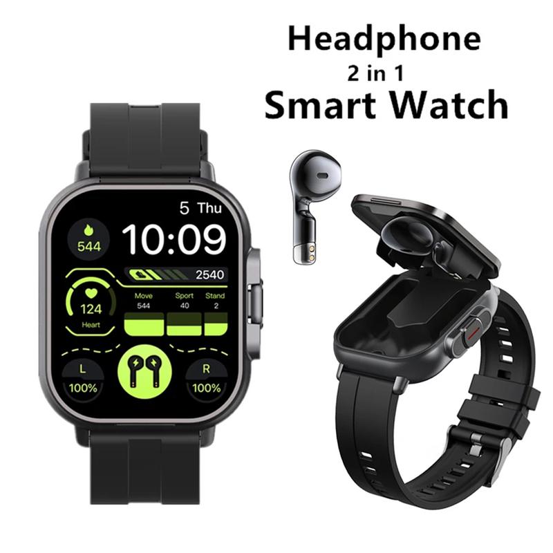 Đồng hồ thể thao thông minh TWS 2 trong 1, tai nghe Bluetooth không dây, chức…