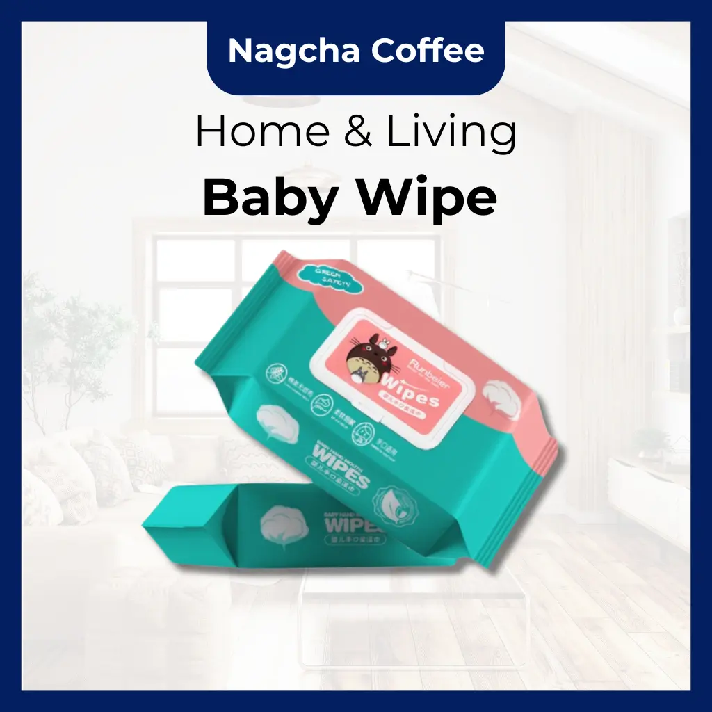 [BUNDLE OF 15] Baby Wet Wipes Tissue  - Non-Alcohol, Parabens Free, Fragrance Free Wet Tissue With Cover