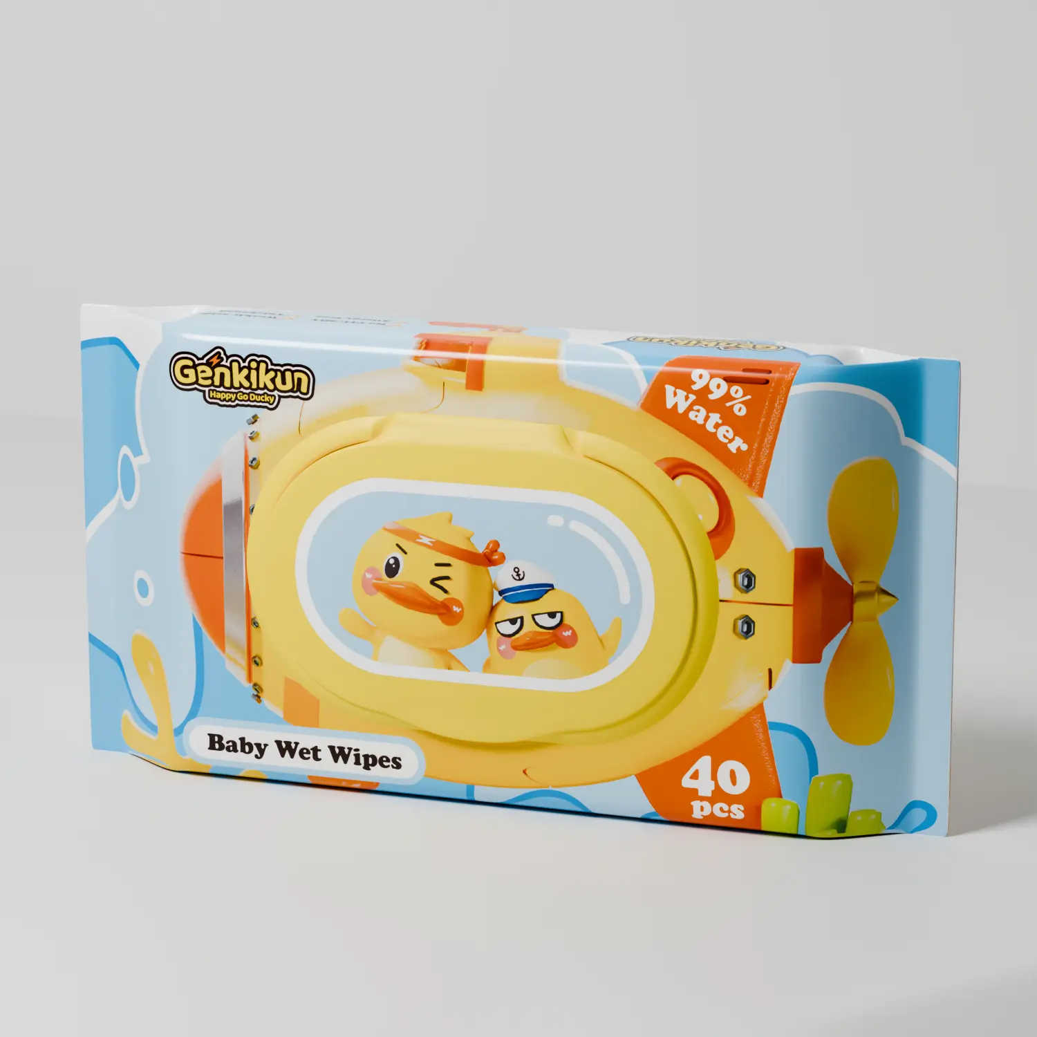 QUÀ TẶNG KHÔNG BÁN - Khăn giấy ướt Genkikun ( 02 Túi )