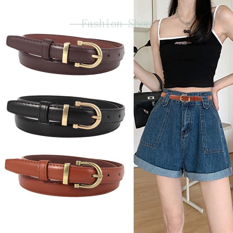 Women's Skinny Belt PU Leather Metal Bucke Plain Casual Work Daily