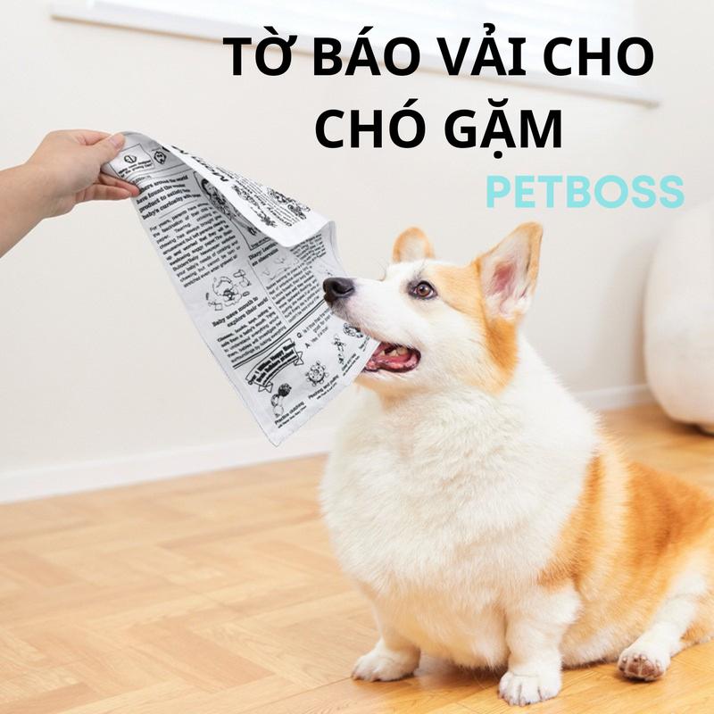 PC150 MÔ HÌNH TỜ BÁO VẢI ĐỒ CHƠI CHO CHÓ GẶM MÀI RĂNG ,CÓ TIẾNG KÊU GIÚP CHÓ CHƠI TRÁNH CẮN PHÁ ĐỒ ĐẠC