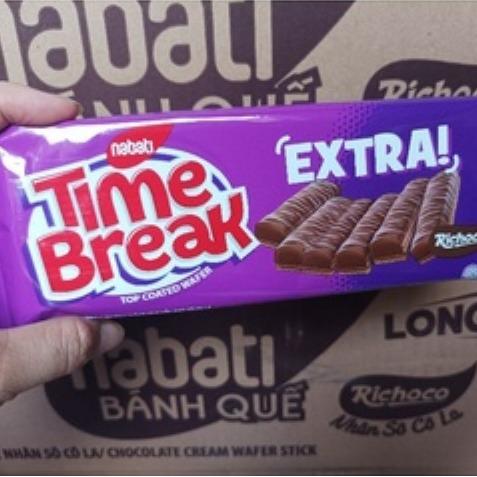 Lốc 10 gói Bánh kem xốp Nabati Phủ Socola Time Break - 48gr gói