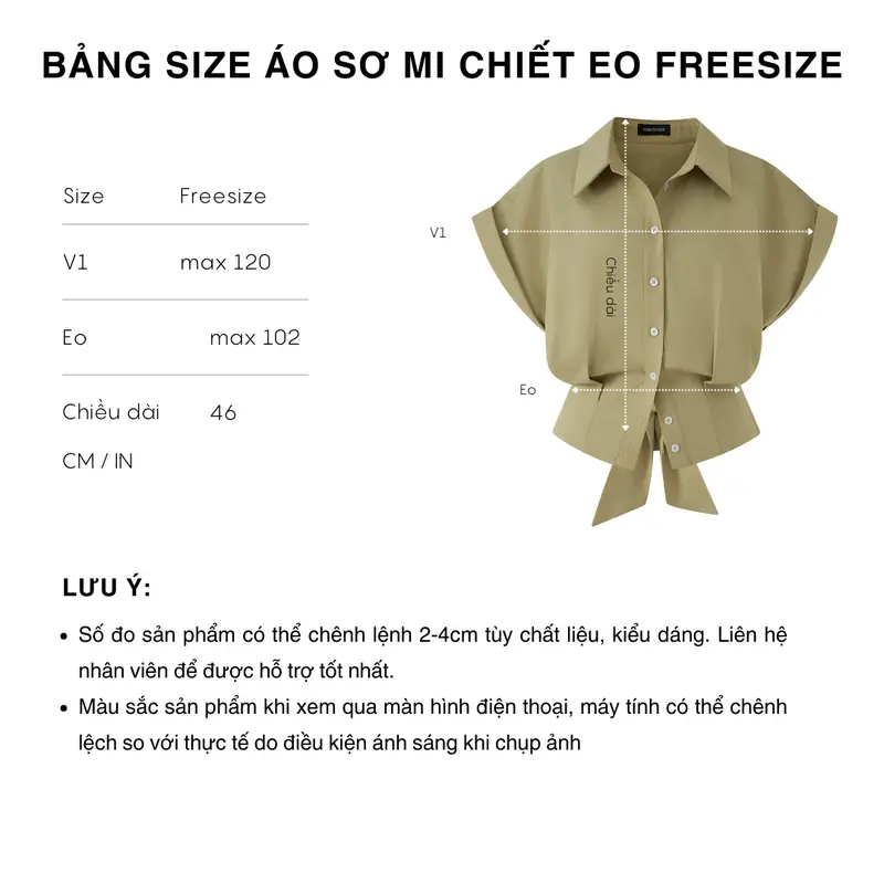 Áo Sơ Mi Nữ Dáng Ngắn Omai thiết kế chiết eo - TSM05 1