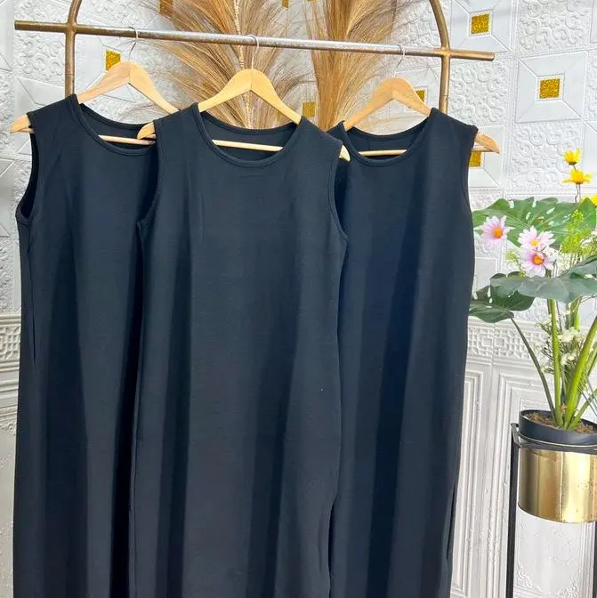 Inner Dress Jumbo Inner Dress Tanpa Lengan Inner Dress Polosan