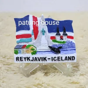 Fridge Magnet Kulkas Souvenir Iceland Islandia