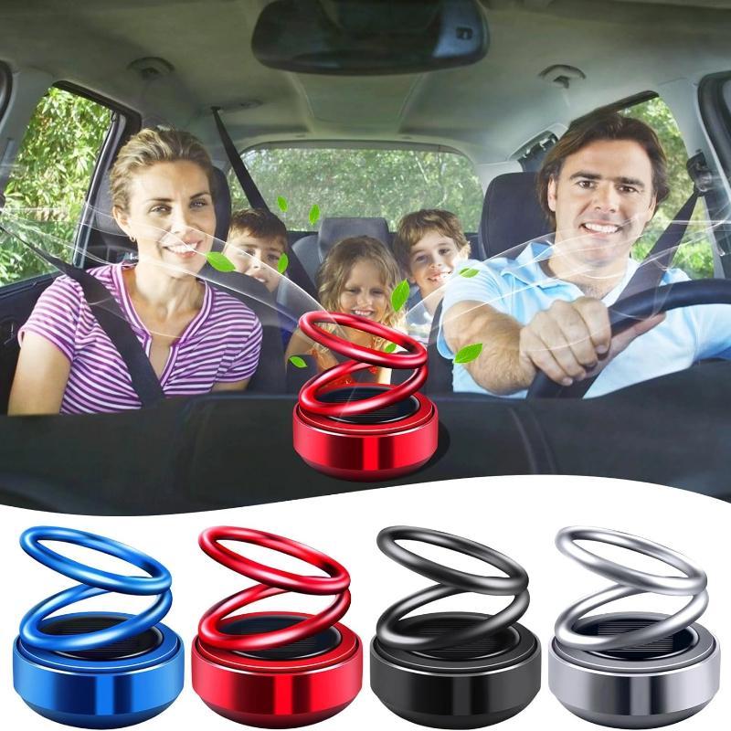 Car Aromatherapy Diffuser, Solar Powered Rotating Car Air Freshener, Solar Energy Rotating Air Freshener for Car & Home, Car Interior Decoration Accessories 4