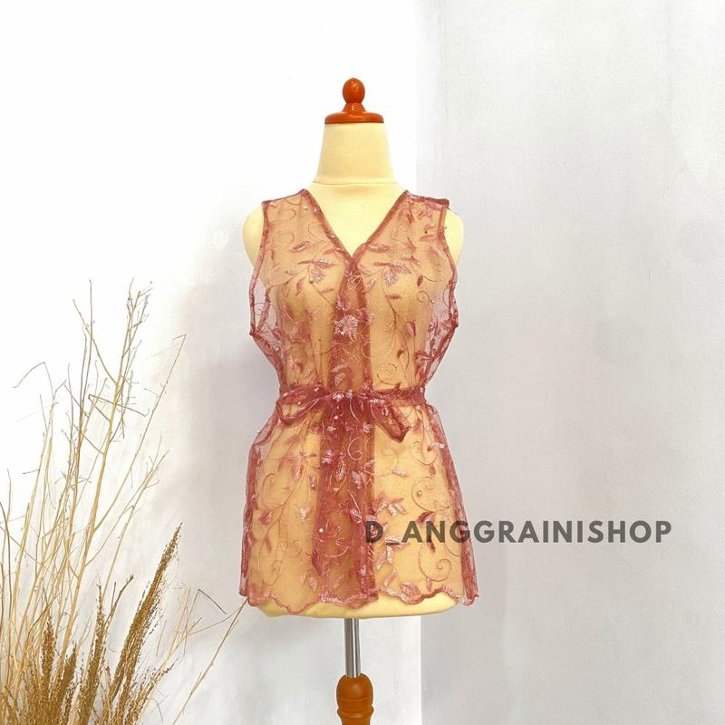 outer brokat , rompi tille mutiara premium Motif 3