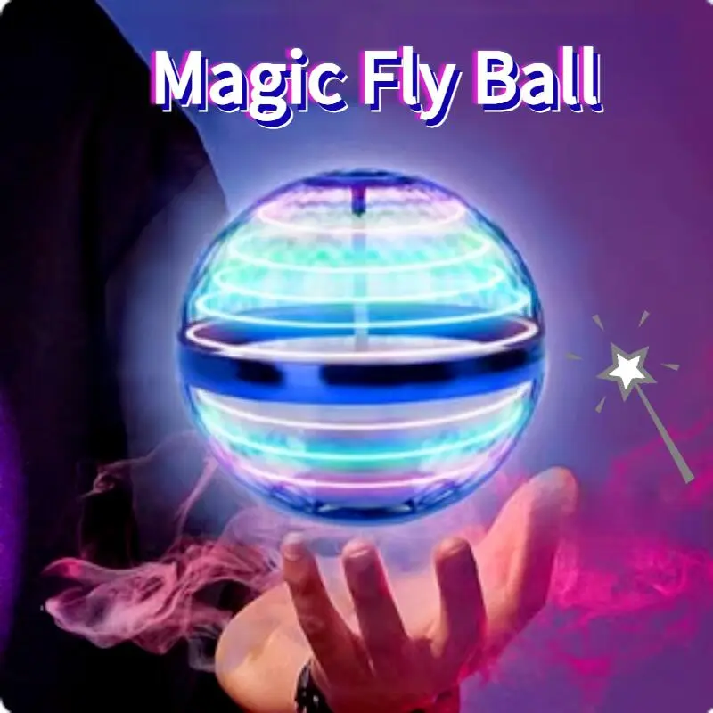 Bóng bay cảm biến thông minh, Đồ chơi levitation quay vòng ma thuật, với đèn LED, đồ dùng nổi từ tính công nghệ cao, dành cho trẻ em