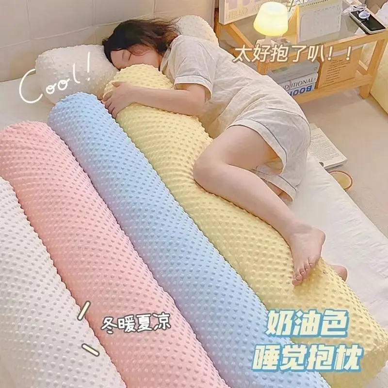 Gối Dài Nhung, Doudou, Cho Bé Gái Và Bé Trai, Hỗ Trợ Chân Khi Ngủ, Có Thể Tháo Rời, Đệm Gối Đầu Giường Thích Hợp Cho Giường, Kiểu Ngủ