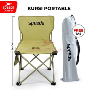 SPEEDS Kursi Lipat Portabel Folding Chair untuk Kegiatan Outdoor Indoor Ukuran Camping Portable XL 031-14