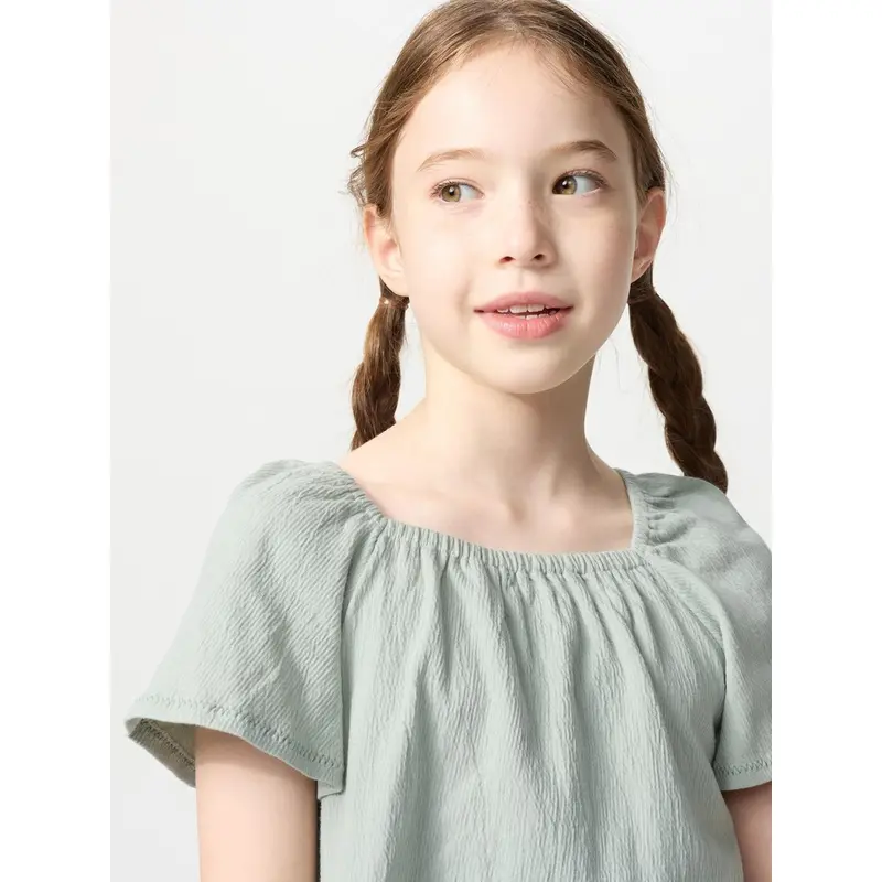GIRLS T-Shirt Gathered Lengan Flare 2