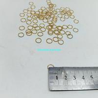 Gambar Ring Bulat Kecil Diameter Lubang 6 mm Tipis Warna Gold Muda Emas Muda Per Pack isi 144 Pcs Untuk Ring Gantungan Kunci Dll Craft dari Heaven Kaufen Kota Malang 5 Tokopedia