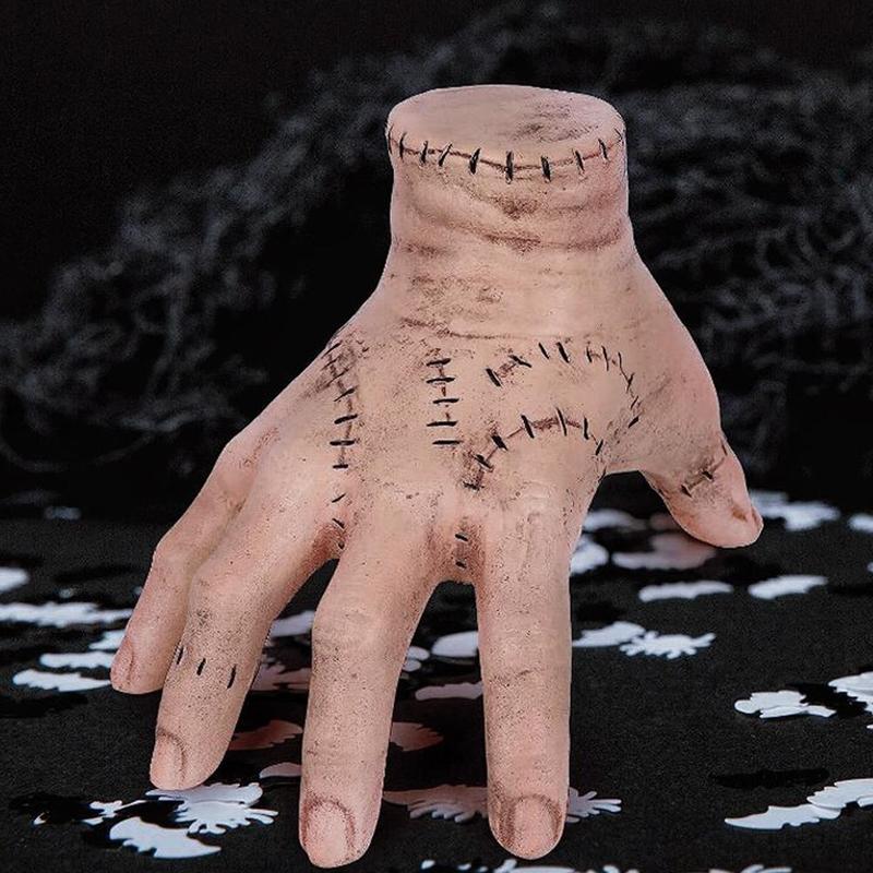 Product Introduction of Wednesday Addams Cosplay Model Hand Addams Family Halloween Toy Car Costume Office Prank Props V0U5 19