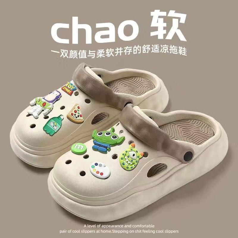 Chân Trượt, Thoáng Khí, Cho Giày Mùa Hè Của Nam Giới, Có Thể Đeo Ngoài Trời, Hàng Mới Về, Đế Dày, Không Trơn Trượt, Thích Hợp Đi Biển, Kiểu Bít Mũi, Dép Lười, Cho Nam Giới 4
