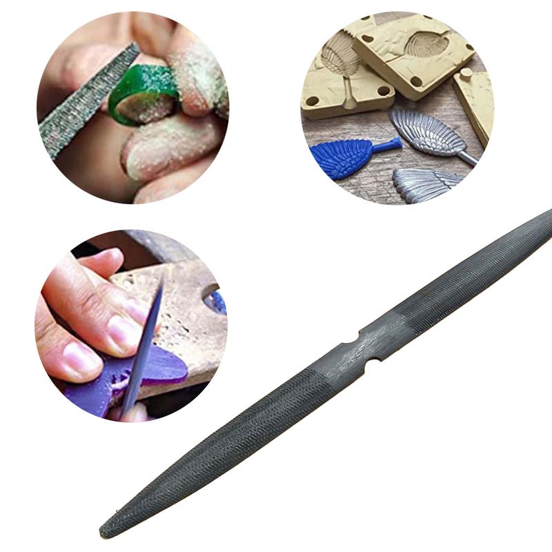 ✪ 8 Inch Double Ended Half Round Wax File Jewelry Tool for Carving and Filing 1