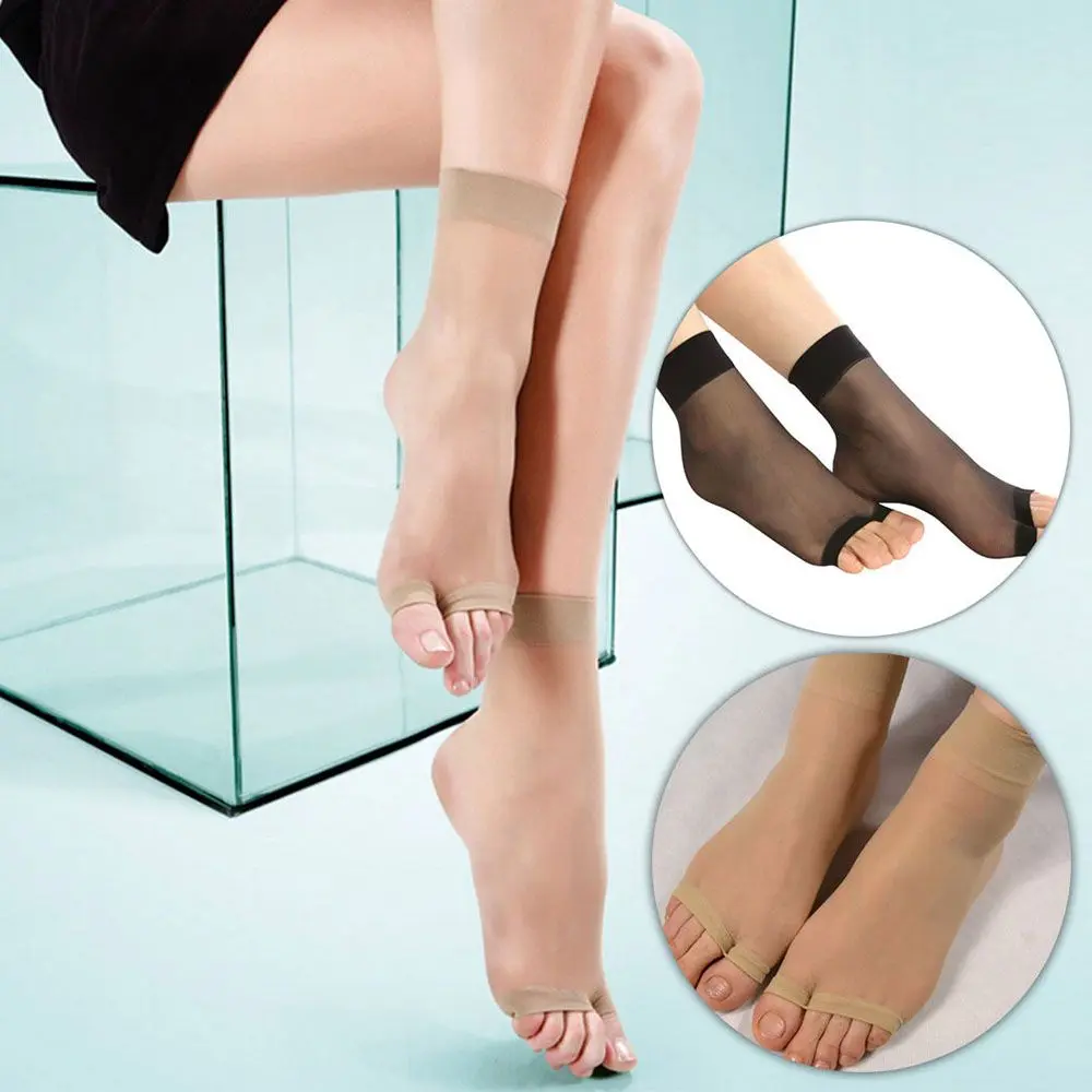 Tất Siêu Mỏng Cho Nữ, Hở Ngón Chân, Giữa Mắt Cá Chân, Vô Hình, Chăm Sóc Chân