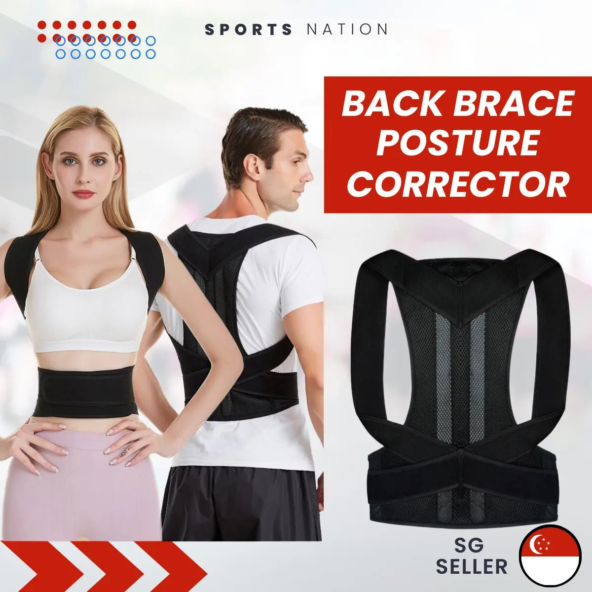 Back posture corrector brace straightener for men women neck shoulder clavicle spine pain relief scoliosis hunchback
