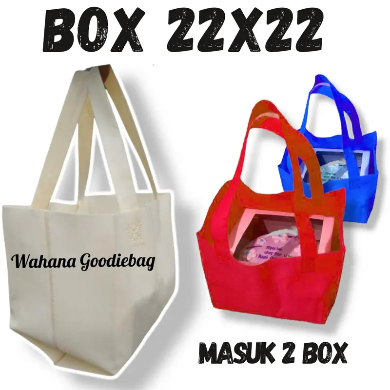 goodiebag lipat samping kotak 12tas 2