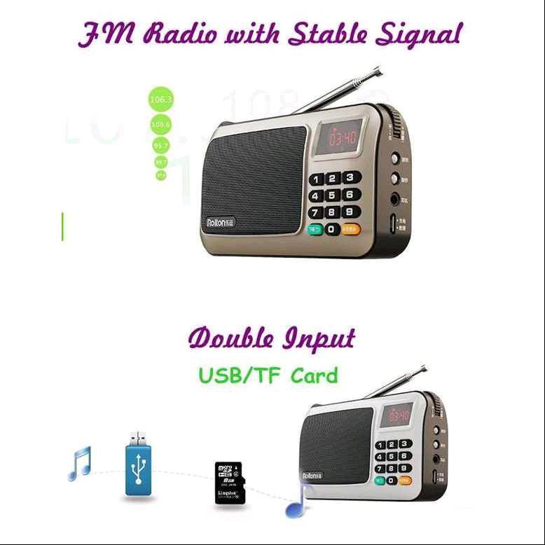Portable FM Radio Player TF Card - W405 2