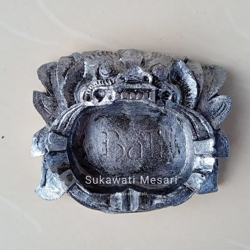 Asbak Barong Ashtray Etnik Resin Souvenir Kerajinan Khas Bali 1