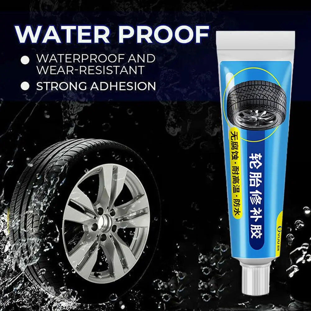 Keo dán sửa lốp xe, chất lỏng keo đen, chất kết dính cao su mạnh, chống mài mòn, không ăn mòn, C8K7