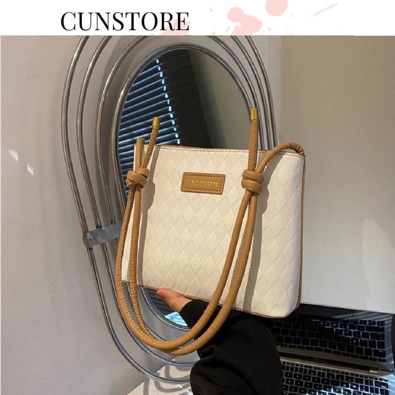 Túi Xách Hai Dây Đeo Vai Fashion Vân Kim Cương Bag Nữ Nhung Da TDC064