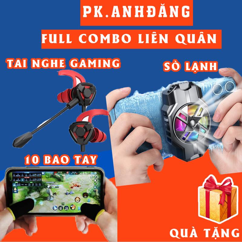 Combo Chơi Liên Quân Sò Lạnh S3, Tai Nghe Gaming G9, 10 Đôi Bao Tay Game Phụ Kiện Chơi Điện Tử Chơi Game phukien game