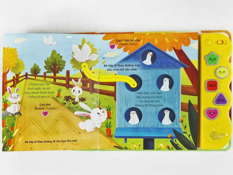 Sách Âm Thanh và Tương Tác Lật Mở Dành Cho Trẻ Từ 0 - 6 Tuổi (Nhiều Chủ Đề) - Đinh Tị Books 8