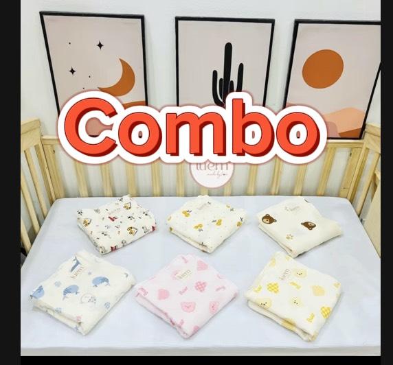 iuem (TẶNG 1 CÁI KHĂN MẶT) COMBO 2 CHIẾC KHĂN TẮM 4 LỚP kích thước 88x90cm chất liệu xô muslin mềm mại,thấm hút tốt không sờn , không bụi vải an toàn