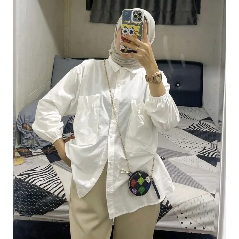 kemeja Poplin pocket 3