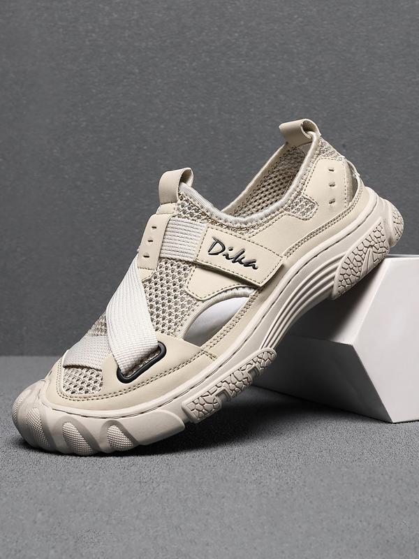 Men's Casual Breathable Mesh Sport Sandals, Fashionable Outdoor Beach Sandals, Male All-match Round Toe Sandals for Daily Wear 8