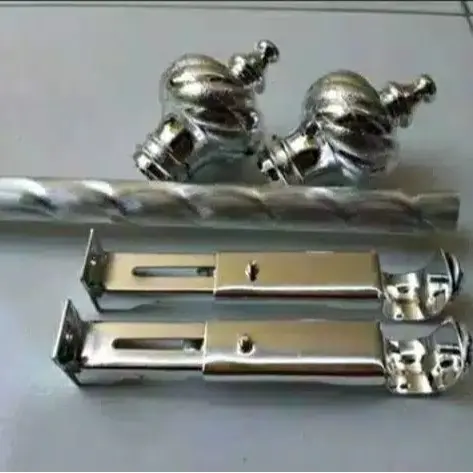 rollet batang gorden besi horden tiang korden full set ukuran 2 meter tirai  pintu 3