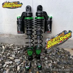 PROMO 50++ Shockbreaker Tabung Atas RX King Supra Kharisma Jupiter Z Vega R Tiger GL Pro Grand Verza Fiz R MP Kirana Model Xtrime untuk Motor Ukuran 280 320 340 - BLACK GREEN, 280 ##
