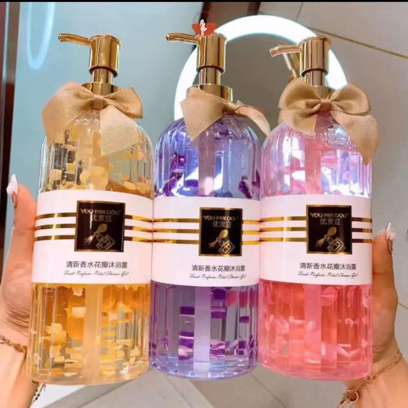 Sửa tắm cánh hoa nội địa trung hàng cao cấp có 3 màu  tím vàng Hồng 0