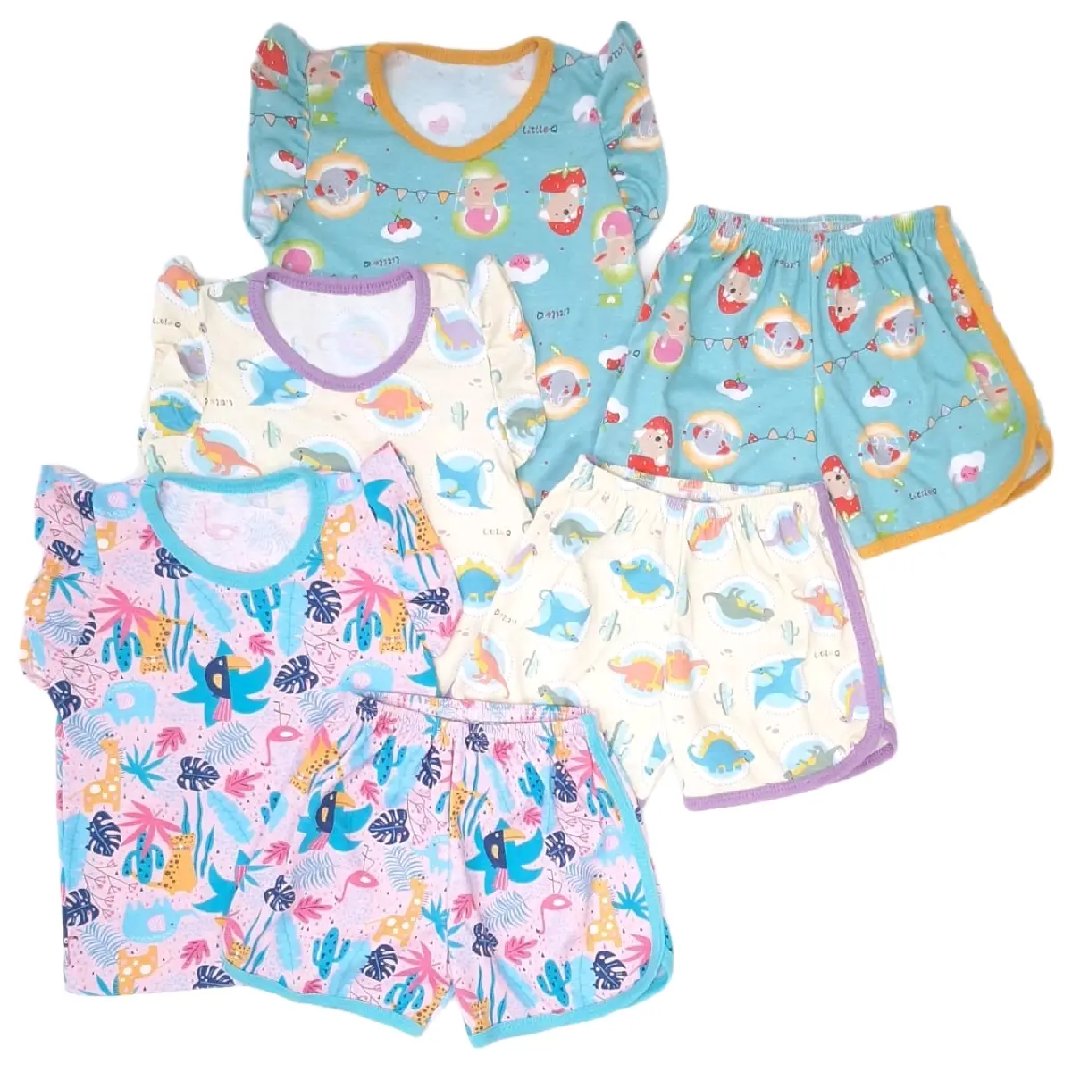 Setelan Little Q Singlet Anak Perempuan