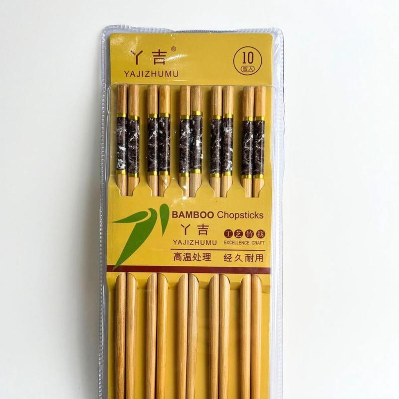 Đũa Tre Xuất Khẩu Nhật Vỉ 10 Đôi Đũa Vân Đá - Chế Tác Tinh Sảo - Bền Đẹp đũa  khử 6