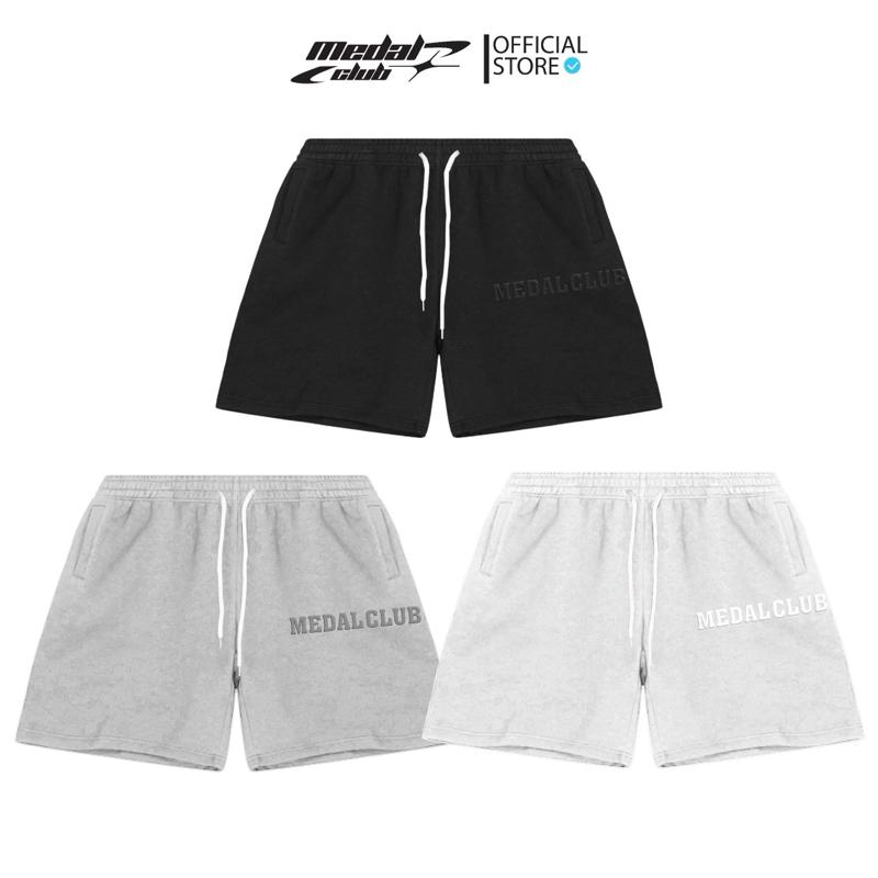 {Hàng Mới}Quần Short Nam Nữ Chân Cua Chính Phẩm Thêu Nổi MedalClub  (unisex form) MH022 0