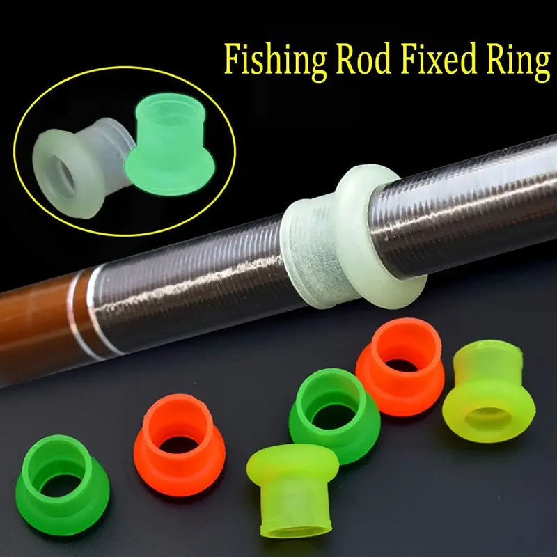 10Pcs High-quality Silicone Fishing Rod Fixed Ring Fishing Gear ...