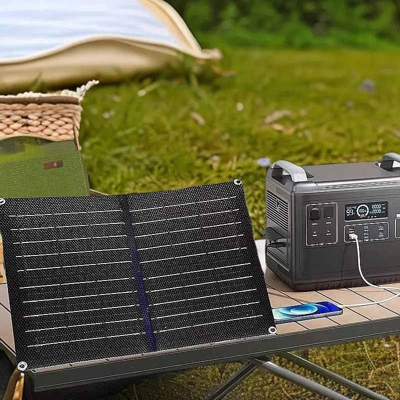 Outdoor Solar Panel, 20W Foldable Solar Charging Board, Solar Panel for Outdoor Camping, Hiking, Camping & Hiking Equipment