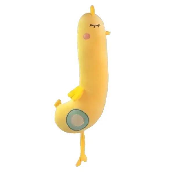 Gấu bông gà vàng cute, gà dài 50 cm ,Rộng 10 đến 12cm,Thú Bông Chất liệu vải nhung co gian,quà tặng cho bé trai,bé gái  Đồ Chơi Thú Nhồi Bông gà dài Toy