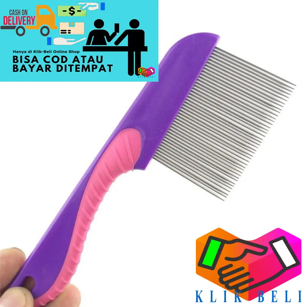 Long Handle Lice Comb Metal Lice Comb Dandruff Eggs Lice Comb