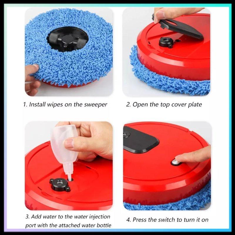 Product Introduction of SG [READY STOCK] Wet And Dry Vacuum Cleaner Strong Adsorption Robot Vacuum Cleaner Spray Mop Robot Mop Floor Cleaner 28