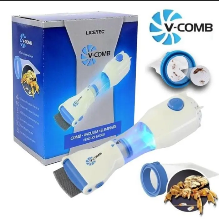 sisir kutu rambut elektrik v-comb