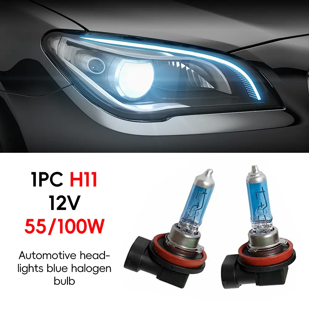 EF 12V 55/100W H11 Automotive Halogen Light Ultra-Bright White Fog Light Automotive Accessory #478108