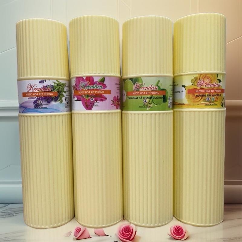 Combo 4 chai nước hoa xịt thơm phòng Keenilan 400ml đuổi muỗi hương tự nhiên Dầu Thơm Phòng Dầu Thơm