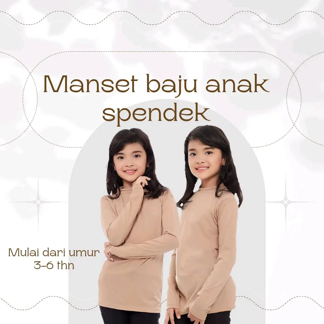 manset baju spandek anak