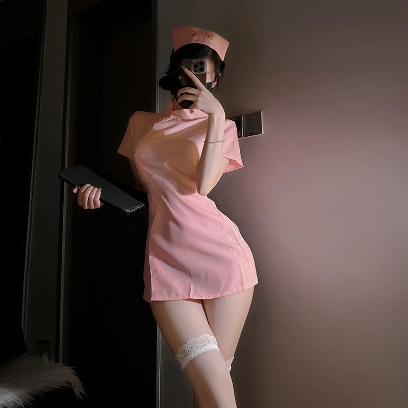 Đồng Phục Y Tá Đồ Lót Bộ Đồ Hóa Trang, Bộ Đồ Halloween Nữ Women Voan Voi 1
